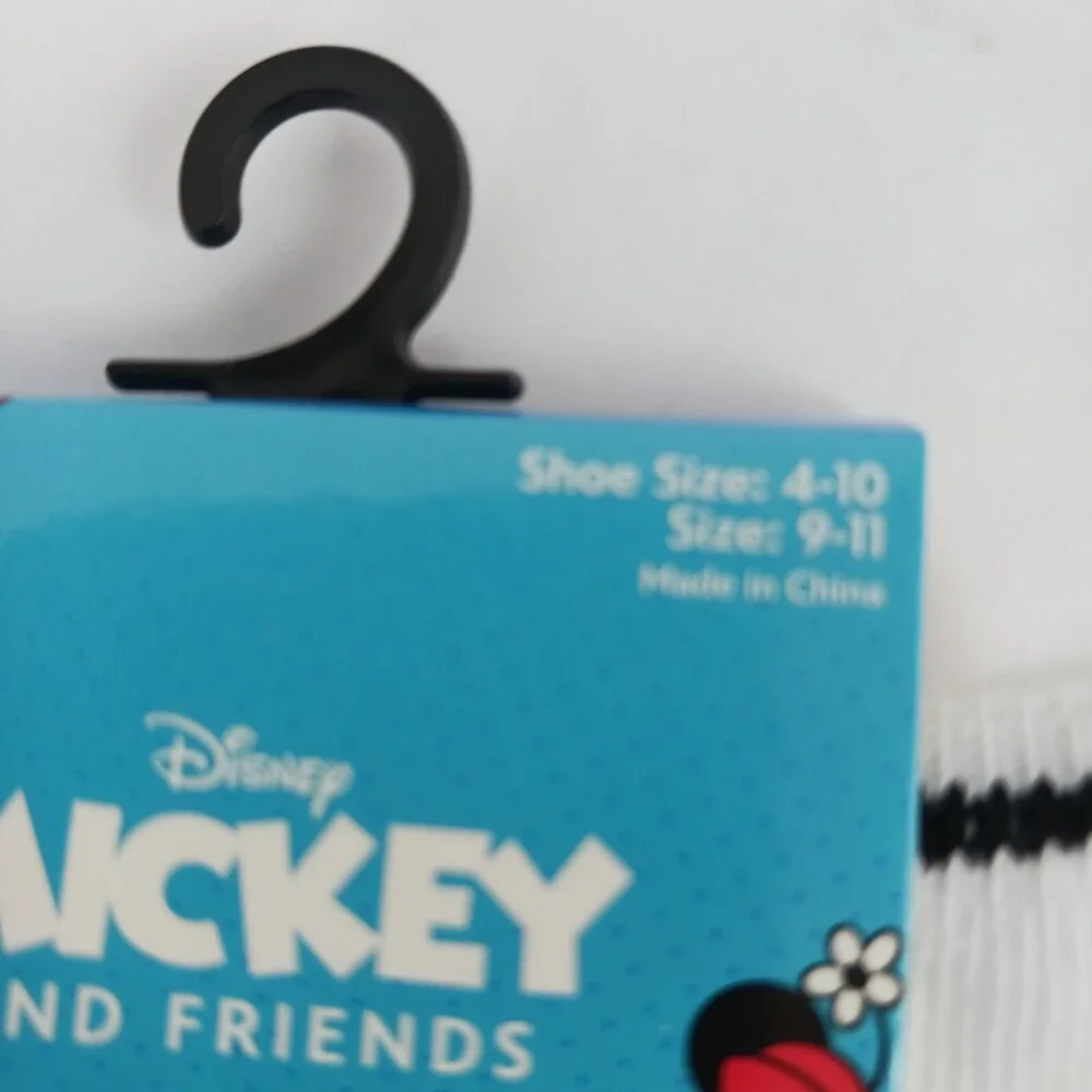 Disney Mickey and Minnie Mouse socks. Size 4-10. New Mikey and Friends socks.